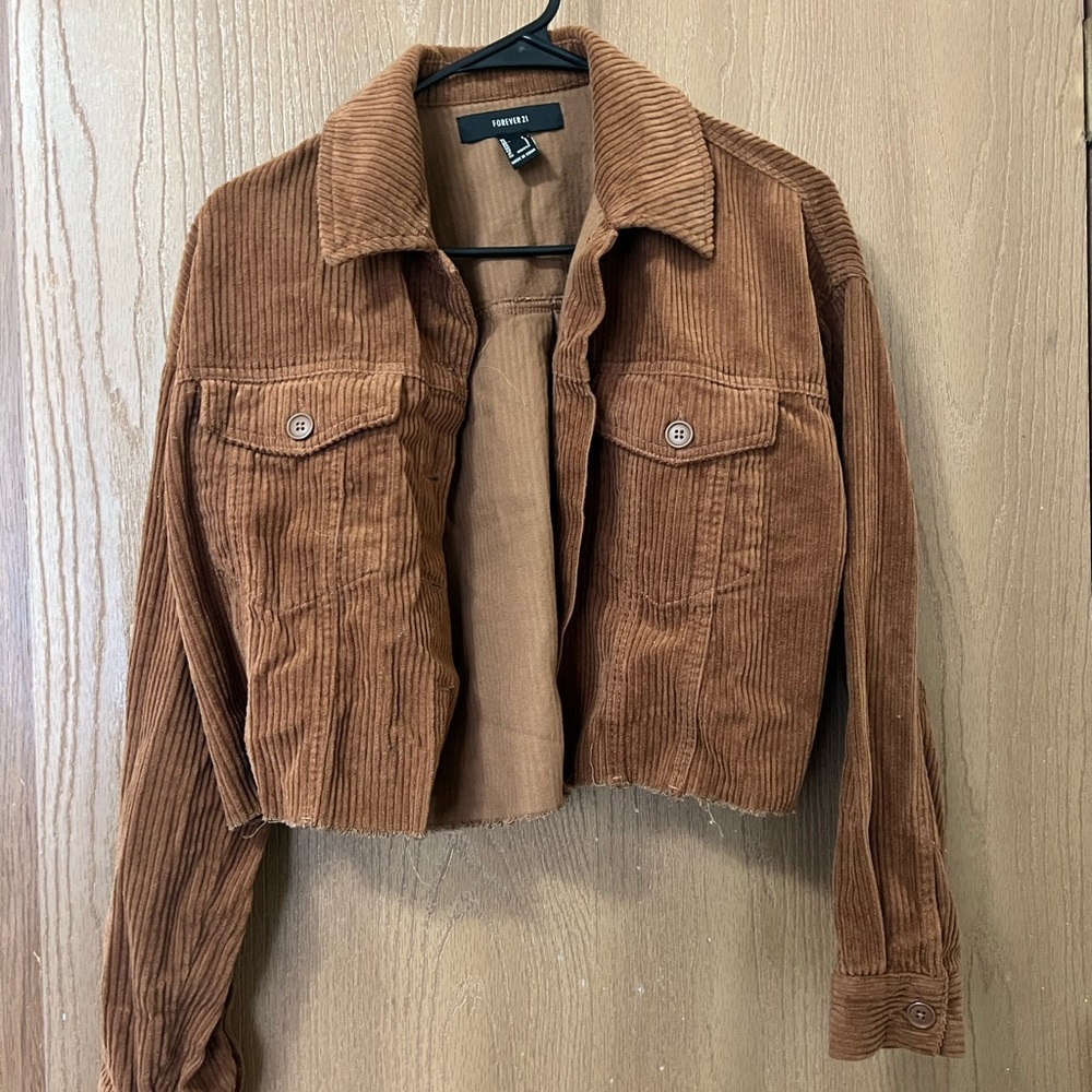 Cropped Corduroy Jacket